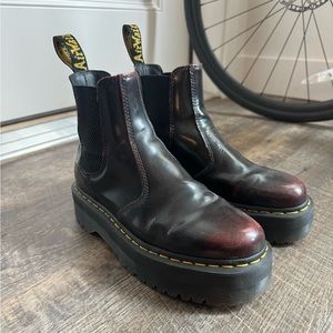Dr. Martens Arcadia red platform Chelsea boot size 39